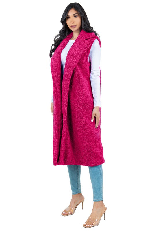 Stilla | Teddy Fleece Vest Jakke