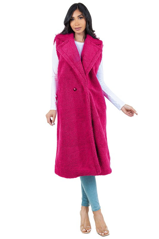 Stilla | Teddy Fleece Vest Jakke