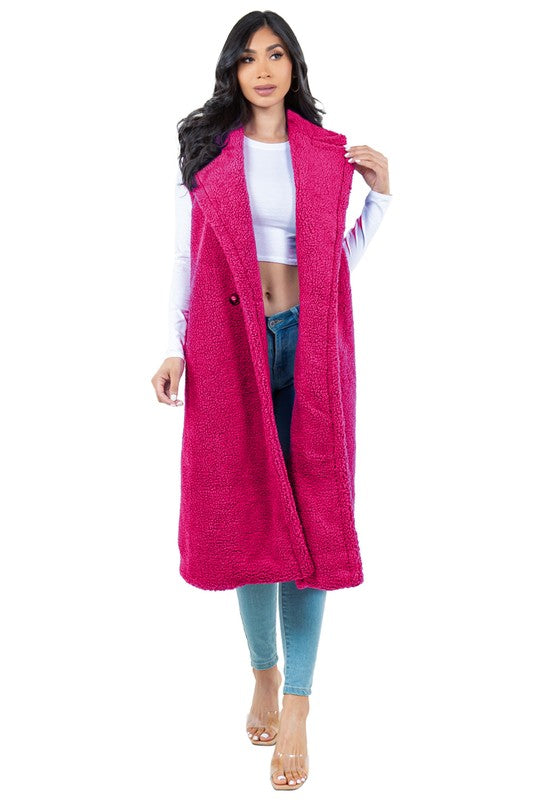 Stilla | Teddy Fleece Vest Jakke