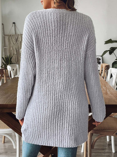 Stilla | Åben Strikjakke med Blødt Materiale til Behageligt Look