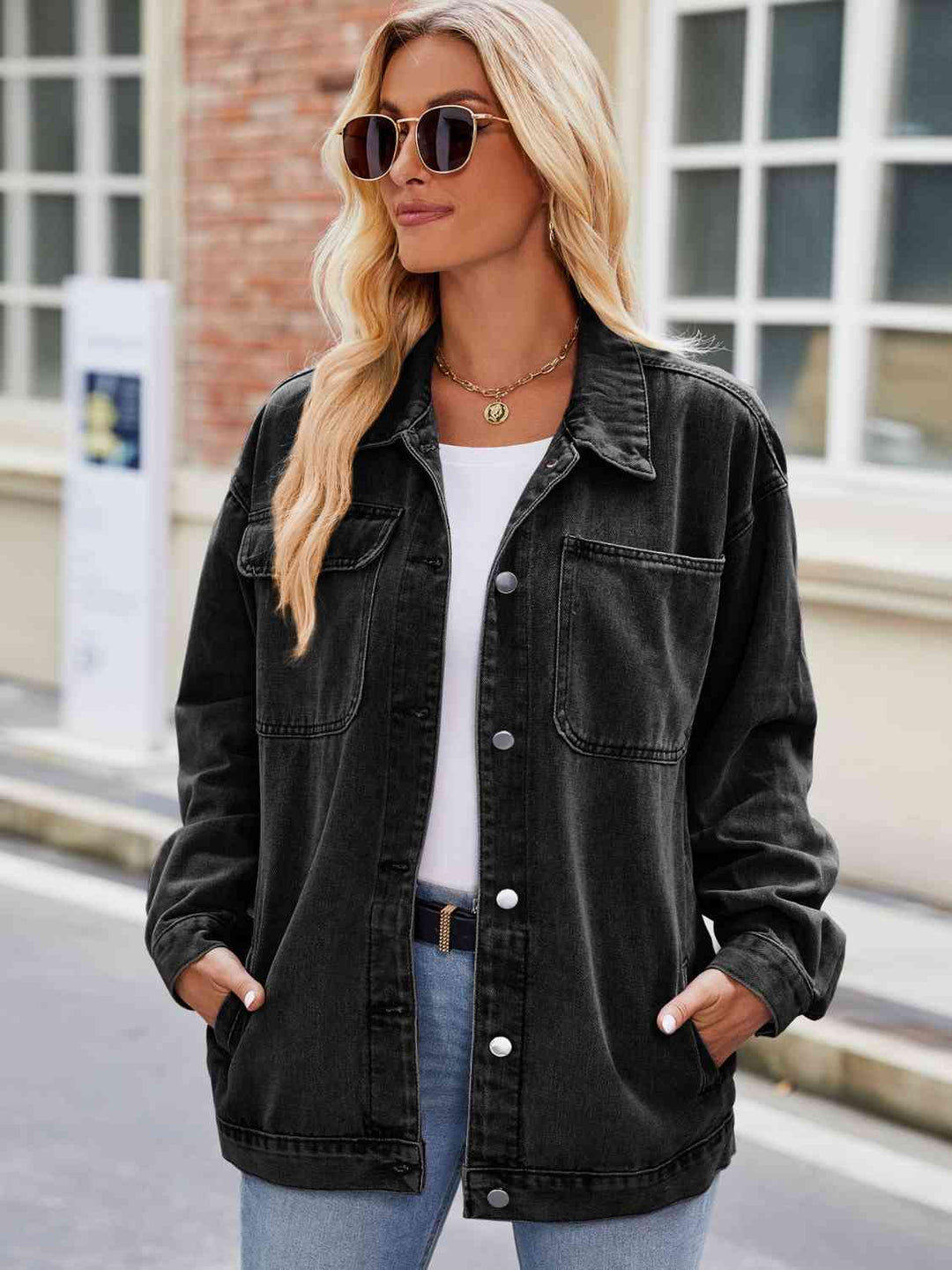 Stilla | up Denim Jakke Med Lommer