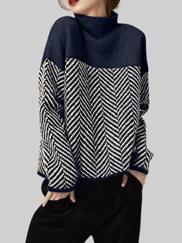 Stilla | Pullover med rullekrave af bomuld