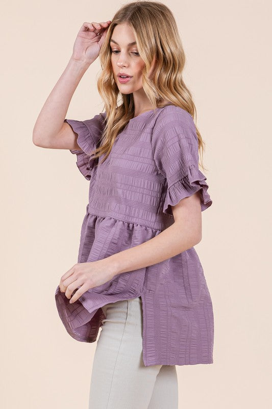 Stilla | Flæseærmed Tunika