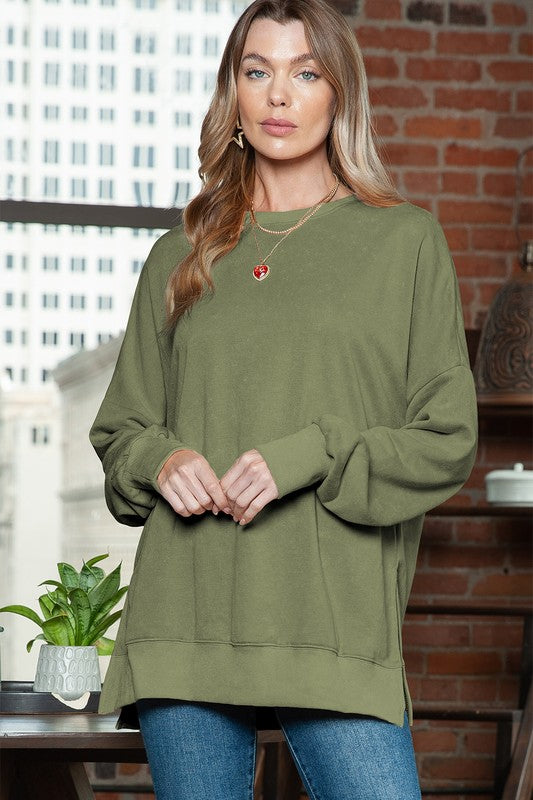 Stilla | Vasket Drop Shoulder Oversized Sweatshirt