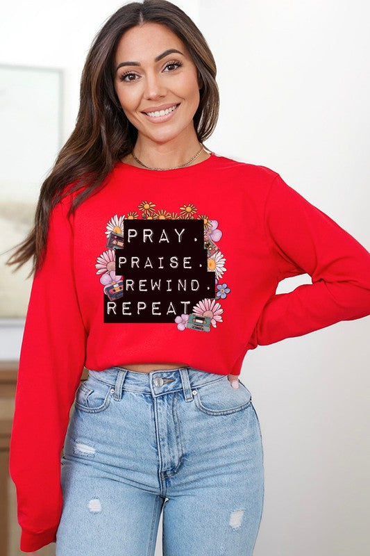 Stilla | Pray Praise Rewind Repeat Ls Top