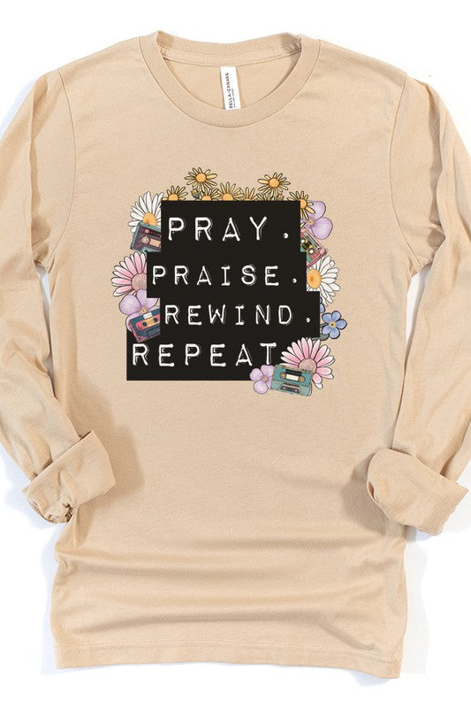 Stilla | Pray Praise Rewind Repeat Ls Top