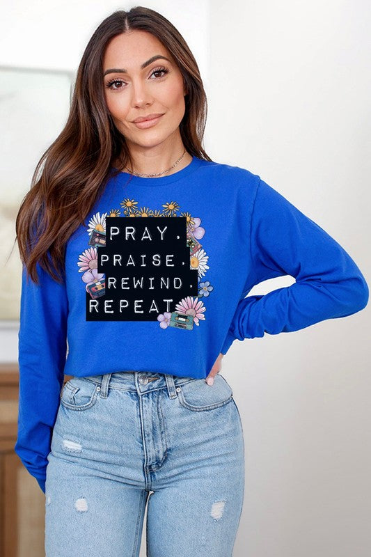 Stilla | Pray Praise Rewind Repeat Ls Top