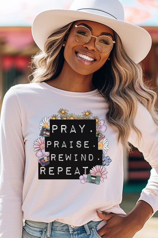 Stilla | Pray Praise Rewind Repeat Ls Top