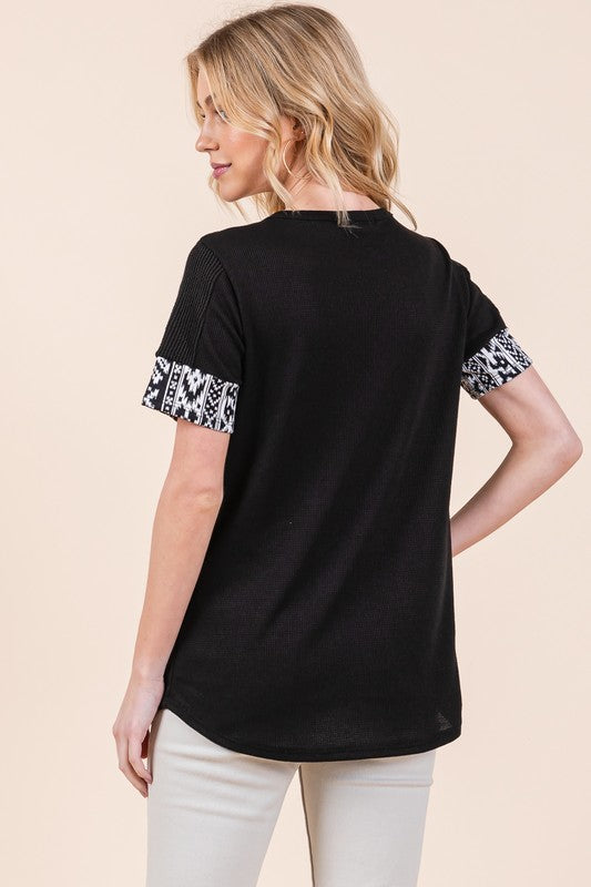 Stilla | Front Kort Ærme Top
