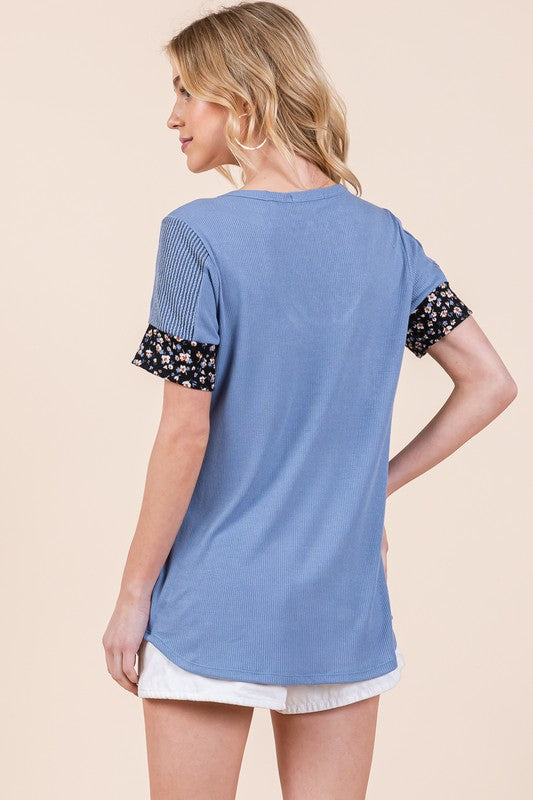 Stilla | Front Kort Ærme Top