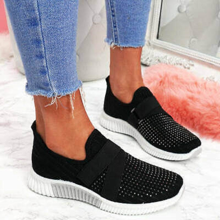 Dame Åndbare Sneakers med fleksibelt netdesign Stilla