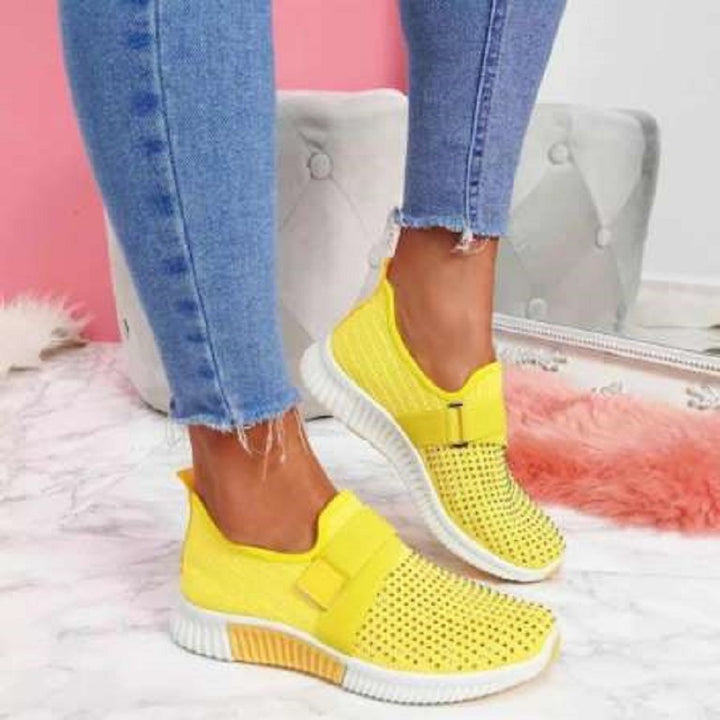 Dame Åndbare Sneakers med fleksibelt netdesign Stilla