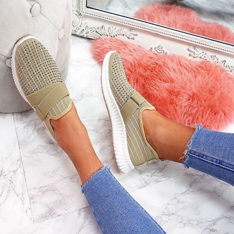 Dame Åndbare Sneakers med fleksibelt netdesign Stilla