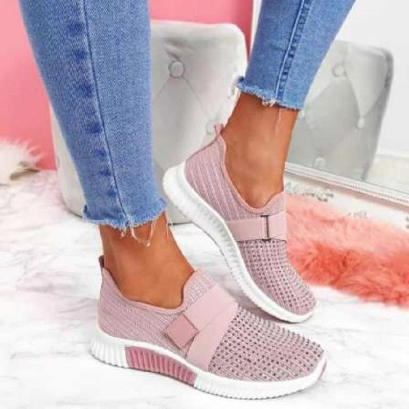 Dame Åndbare Sneakers med fleksibelt netdesign Stilla