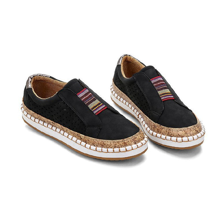 Dame Åndbare Slip-On Sko med dekorativ Snøring Stilla