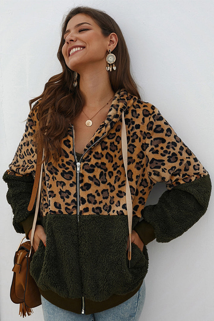 Stilla | Sweatshirt med leopardmønster