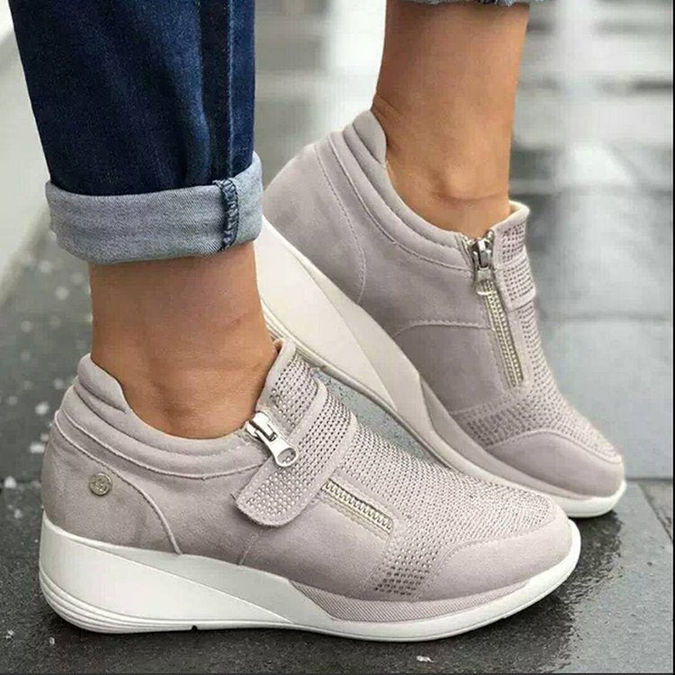 Dame Komfortable Sport-Sneakers med blød sål Stilla