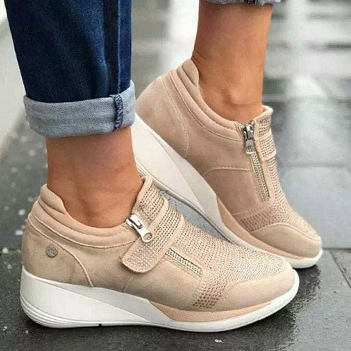 Dame Komfortable Sport-Sneakers med blød sål Stilla