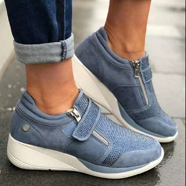 Dame Komfortable Sport-Sneakers med blød sål Stilla