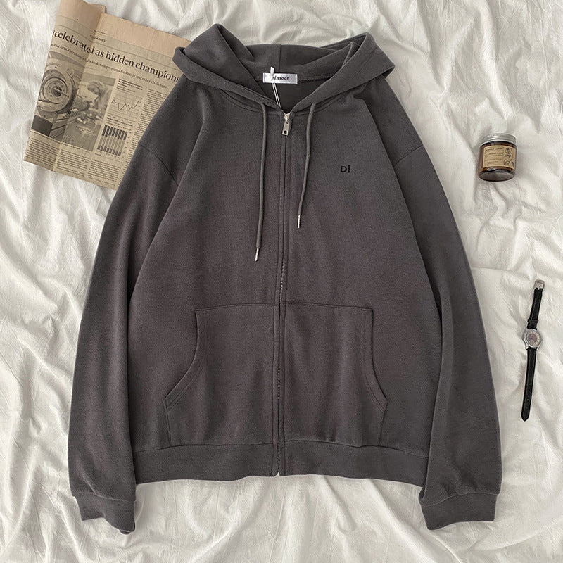 Dame casual hoodie med fuld lynlås og praktiske sidelommer Skovae