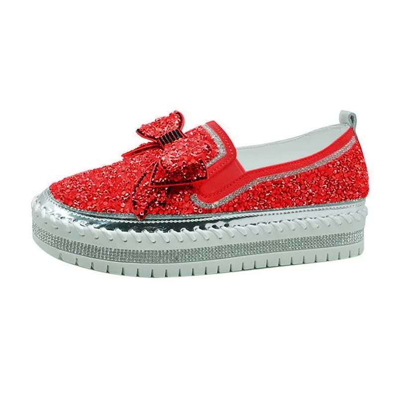 Dame Glitrende Slip-On Ballerinas Stilla