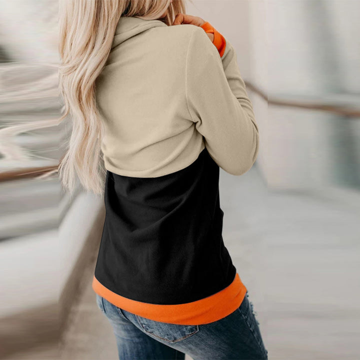 Damer Casual Græskar Grafik Hoodie Stilla