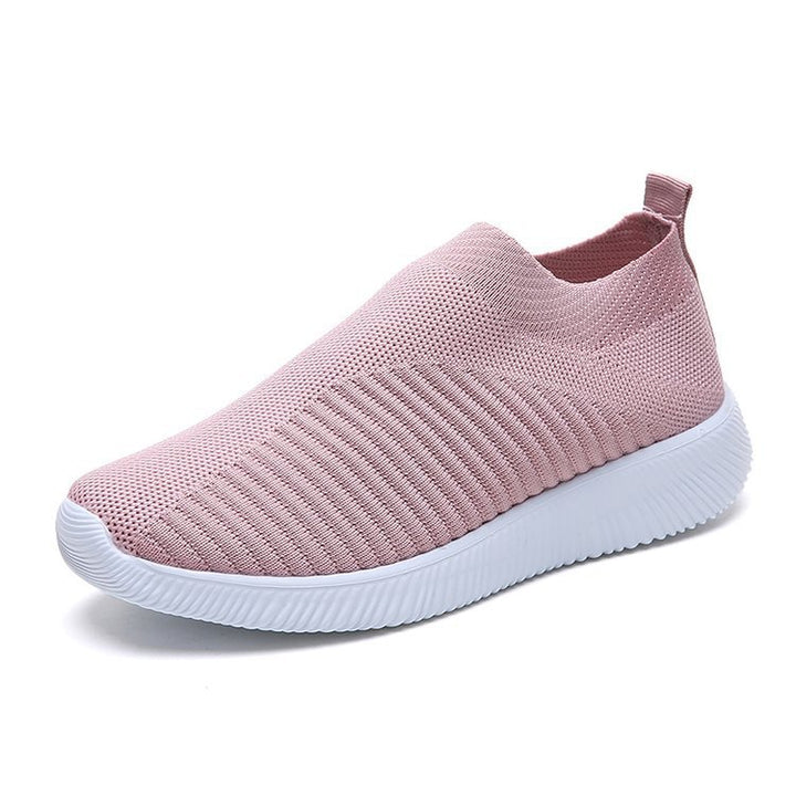 Dame Åndbare Slip-On Sneakers med elastisk Overdel Stilla