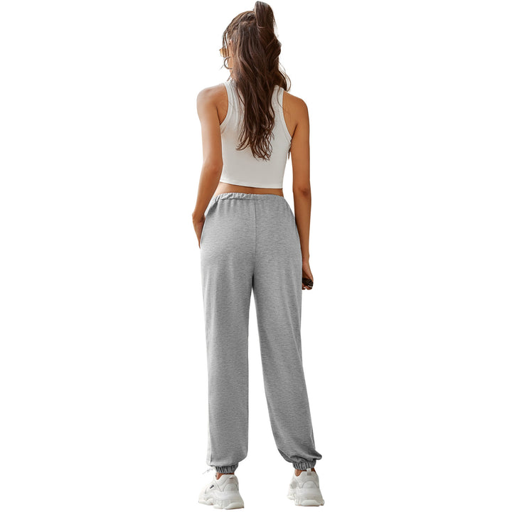 Kvinders komfortable sweatpants med sidelæg og elastisk talje Stilla