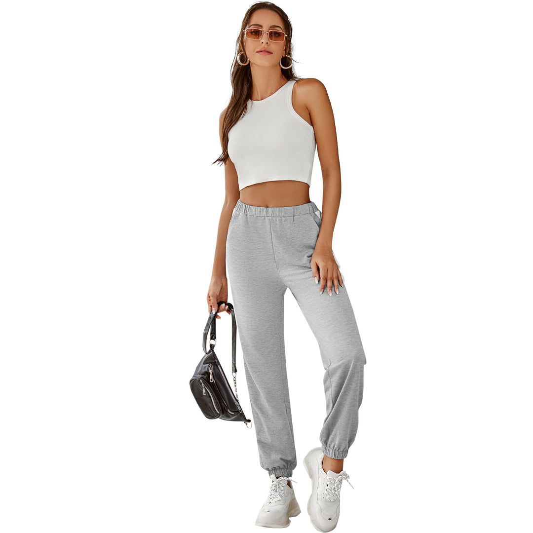 Kvinders komfortable sweatpants med sidelæg og elastisk talje Stilla