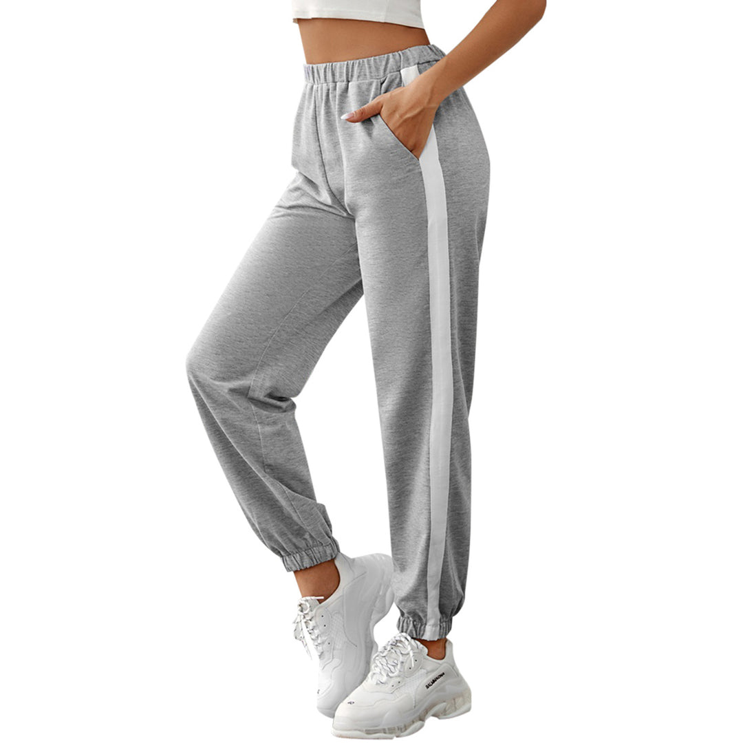 Kvinders komfortable sweatpants med sidelæg og elastisk talje Stilla