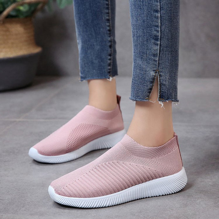 Dame Åndbare Slip-On Sneakers med elastisk Overdel Stilla