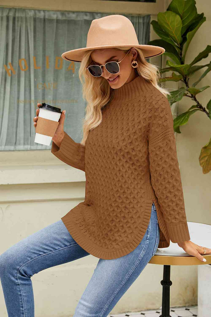 Stilla | Langærmet Mock Neck Sweater