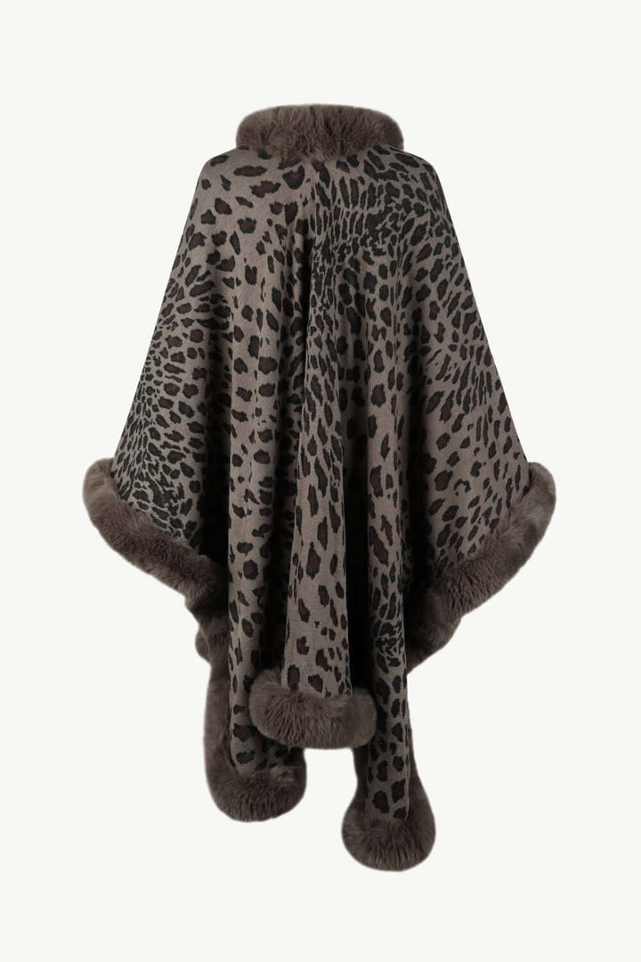 Stilla | Leopardmønster Åben Poncho