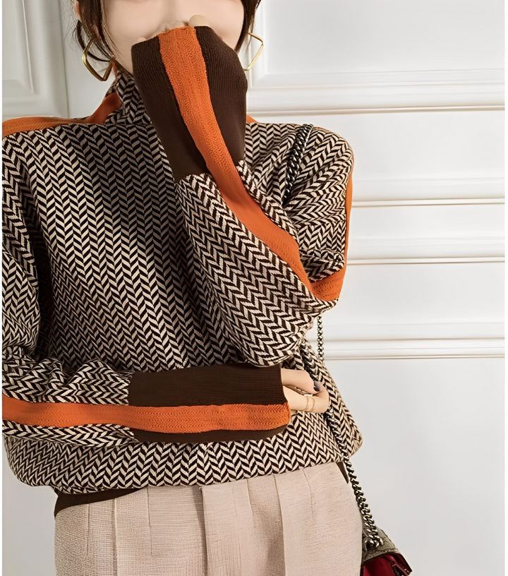 Stilla | Stilfuld Dame-Kashmir-Rullekravepullover