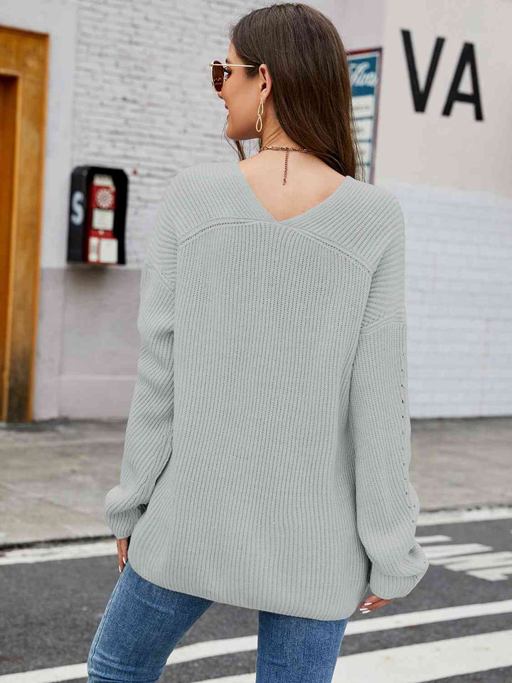 Stilla | Nakke Rib-strik Top