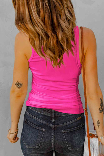 Stilla | Nakke Ribbet Tanktop