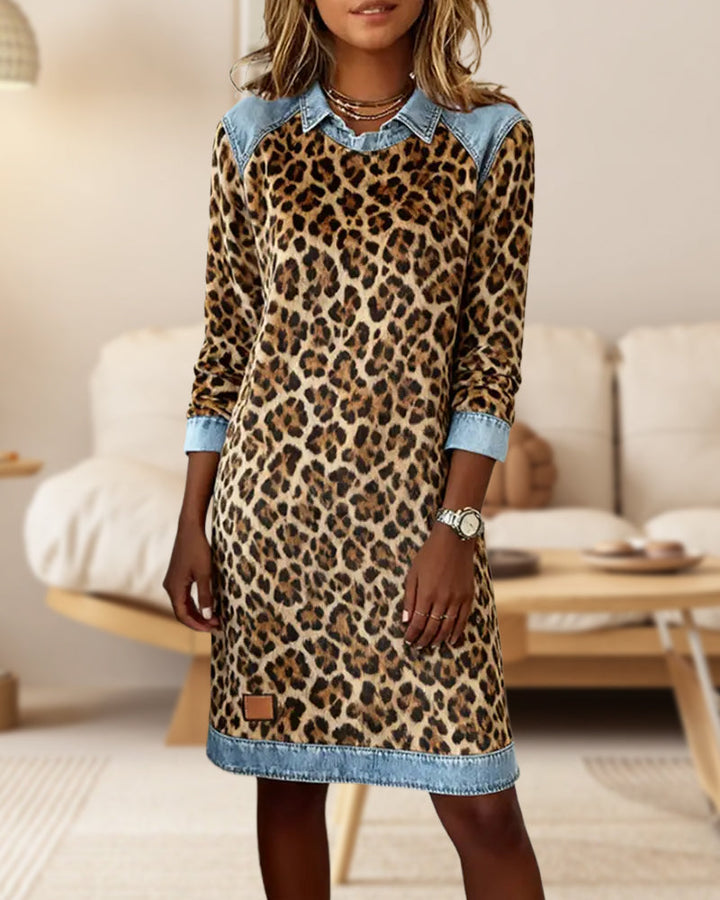 Stilla | Revers leopardmønster shift