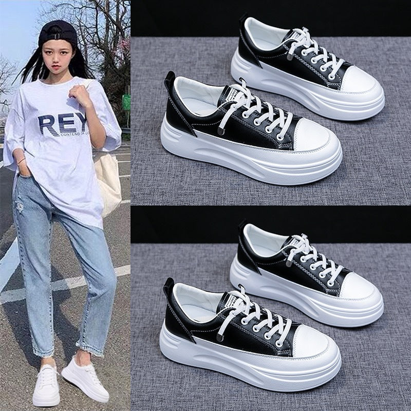 Dame platform sneakers med moderigtig gummisål og behageligt inderside Stilla