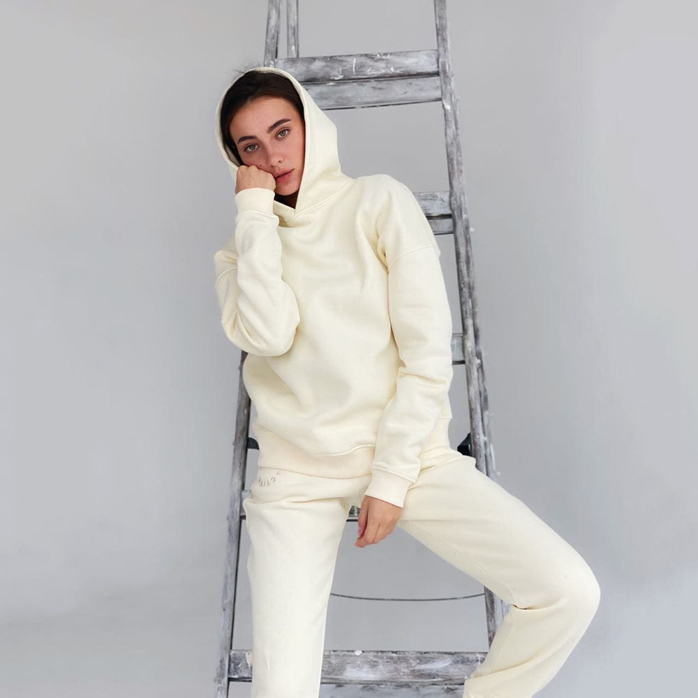 Dame behagelig hættetrøje og joggingbuks Stilla