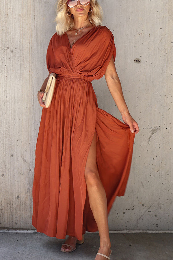 Stilla | Reina Batwing Splits Ferie Maxi Kjole