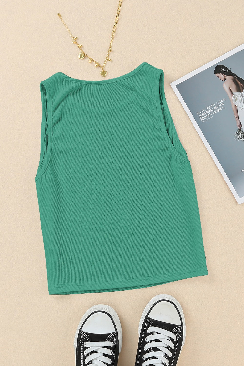 Stilla | Rund Hals Cropped Tank