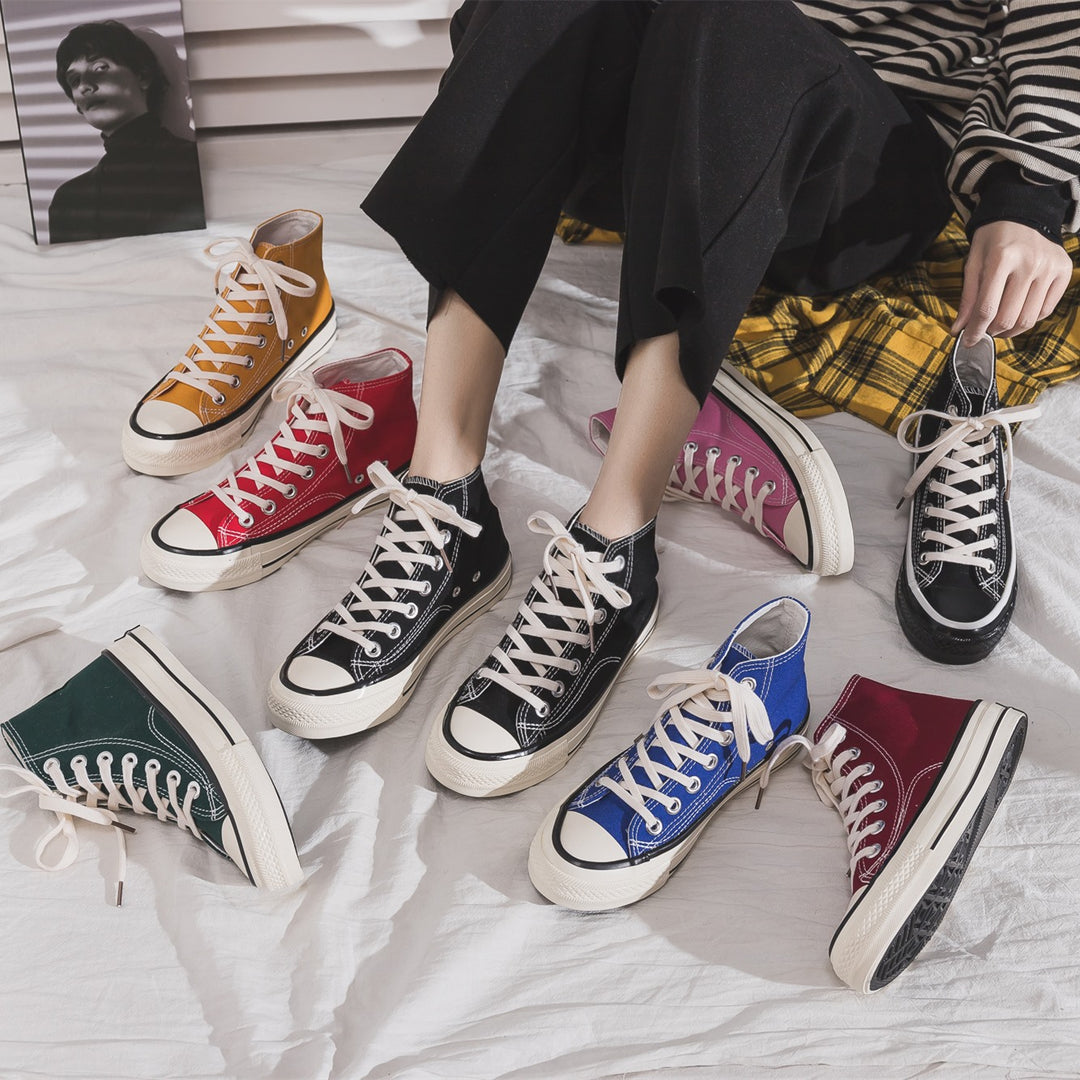 Dame fritids sneakers lavet af robust canvas med moderne design Stilla