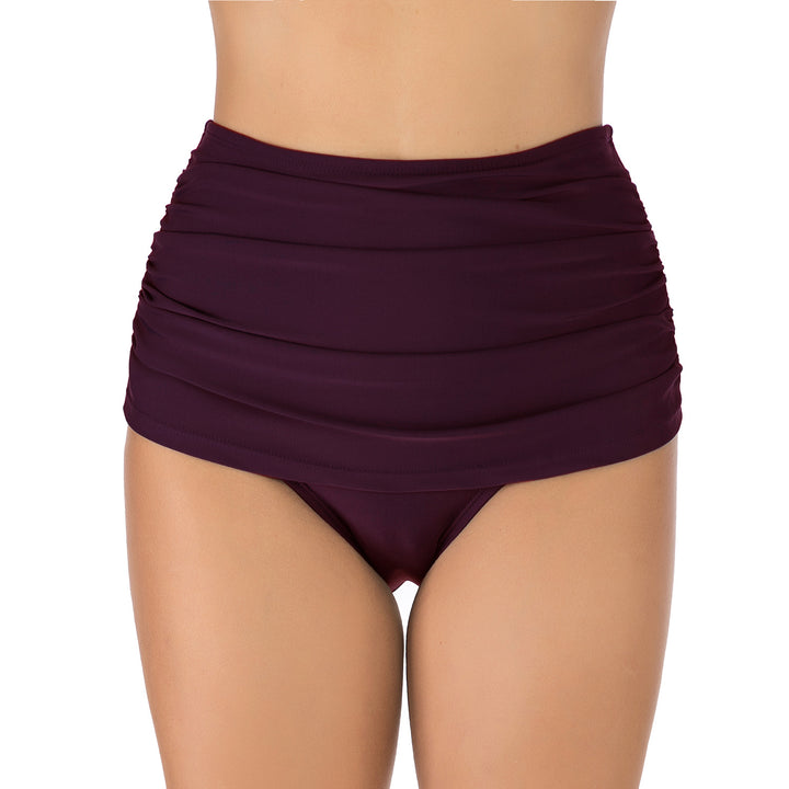 Dame Ruffle Shorts Badedragt med figurskabende design og høj talje Stilla