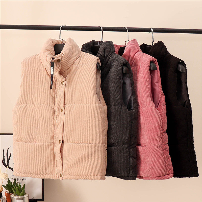 Femme Cordura Puffer Vest med høj krave Stilla
