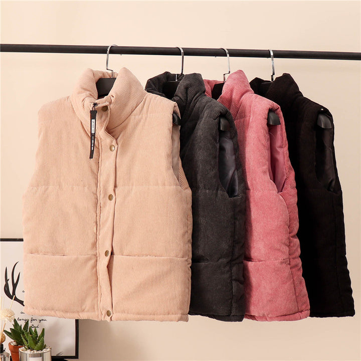 Femme Cordura Puffer Vest med høj krave Stilla