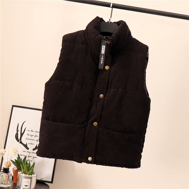 Femme Cordura Puffer Vest med høj krave Stilla