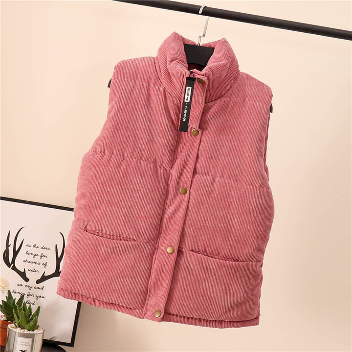 Femme Cordura Puffer Vest med høj krave Stilla