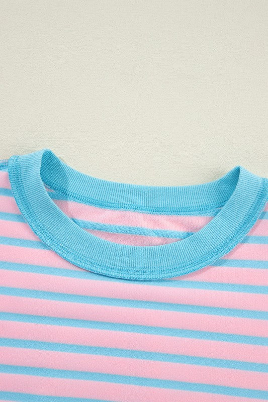 Stilla | Sweatjakke med asymmetrisk stribe og kontrasterende kant