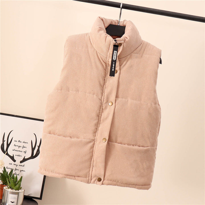 Femme Cordura Puffer Vest med høj krave Stilla