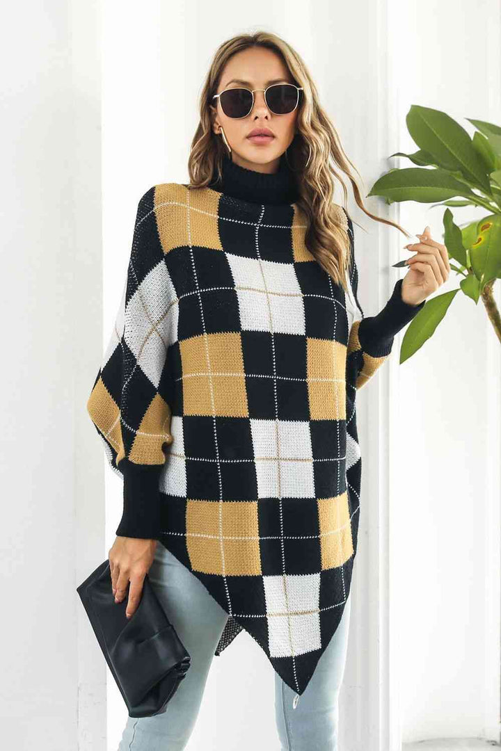 Stilla | Turtleneck Dolman Sleeve Poncho